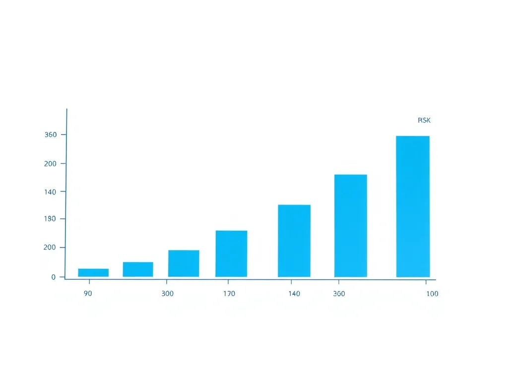 A technical financial chart showing the reduction of portfol